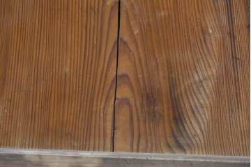 アンティーク建具　昭和初期　木味を楽しむガラス帯戸4枚セット　(R-091383)
