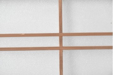 アンティーク建具　昭和中期　木味が魅力の素朴な無双戸1枚　(R-091384)