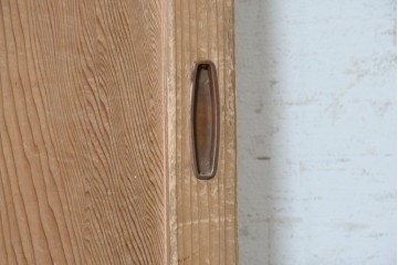 アンティーク建具　昭和中期　木味が魅力の素朴な無双戸1枚　(R-091384)