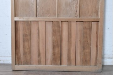 アンティーク建具　昭和中期　木味が魅力の素朴な無双戸1枚　(R-091384)