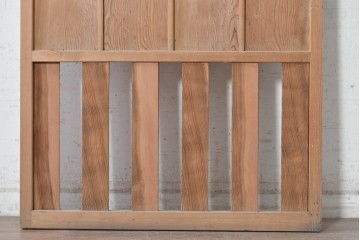 アンティーク建具　昭和中期　木味が魅力の素朴な無双戸1枚　(R-091384)