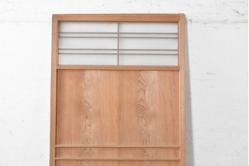 アンティーク建具　昭和中期　木味が魅力の素朴な無双戸1枚　(R-091384)