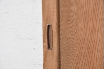 アンティーク建具　昭和中期　木味が魅力の素朴な無双戸1枚　(R-091384)