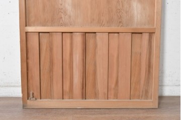 アンティーク建具　昭和中期　木味が魅力の素朴な無双戸1枚　(R-091384)