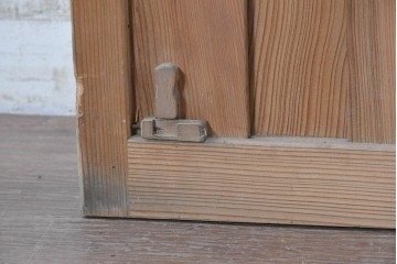 アンティーク建具　昭和中期　木味が魅力の素朴な無双戸1枚　(R-091384)