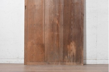 ヴィンテージ建具　昭和中期　木味を楽しむ素朴な板戸1枚　(R-091385)