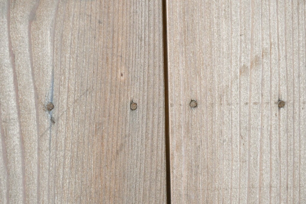ヴィンテージ建具　昭和中期　木味を楽しむ素朴な板戸1枚　(R-091385)