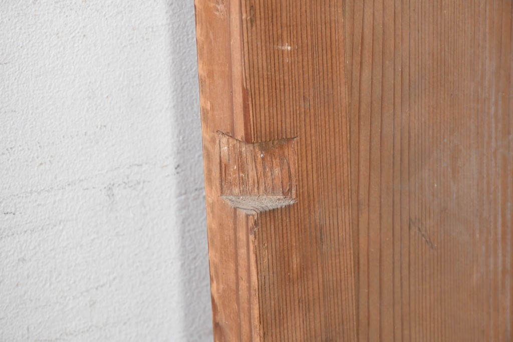 ヴィンテージ建具　昭和中期　木味を楽しむ素朴な板戸1枚　(R-091385)