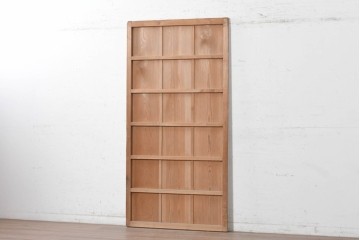 ヴィンテージ建具　昭和中期　木味を楽しむ素朴な板戸1枚　(R-091385)