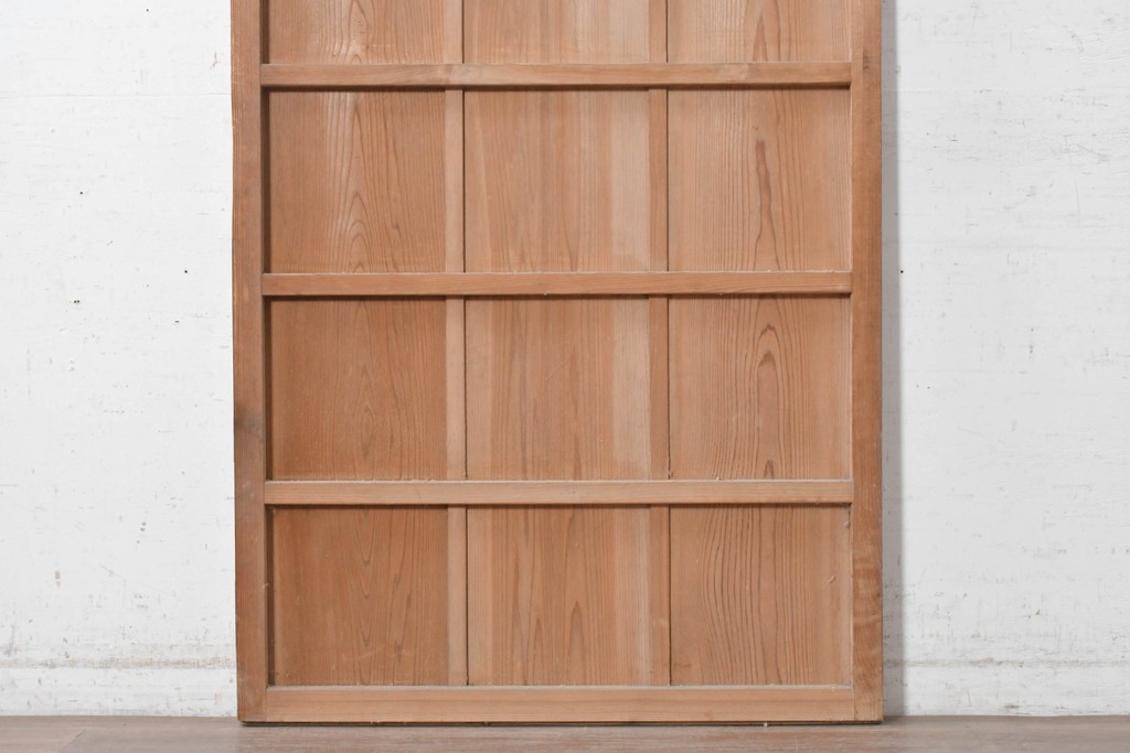 ヴィンテージ建具　昭和中期　木味を楽しむ素朴な板戸1枚　(R-091385)