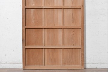 ヴィンテージ建具　昭和中期　木味を楽しむ素朴な板戸1枚　(R-091385)