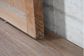ヴィンテージ建具　昭和中期　木味を楽しむ素朴な板戸1枚　(R-091385)