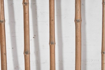 ヴィンテージ建具　昭和中期　一本一本異なる竹の表情を楽しめる味わい深い格子戸1枚　(R-091386)