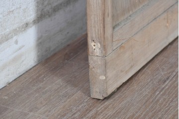 ヴィンテージ建具　昭和中期　一本一本異なる竹の表情を楽しめる味わい深い格子戸1枚　(R-091386)