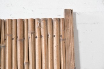 ヴィンテージ建具　昭和中期　幅狭(約67cm)　細竹の自然な表情が味わい深い竹戸1枚　(R-091389)