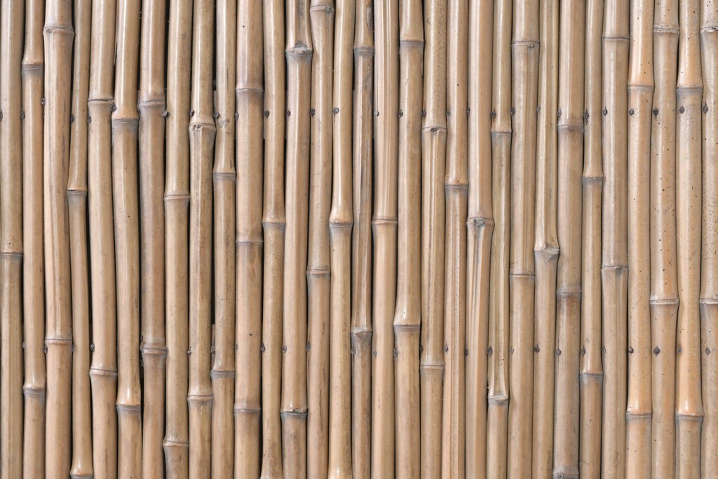 ヴィンテージ建具　昭和中期　幅狭(約67cm)　細竹の自然な表情が味わい深い竹戸1枚　(R-091389)