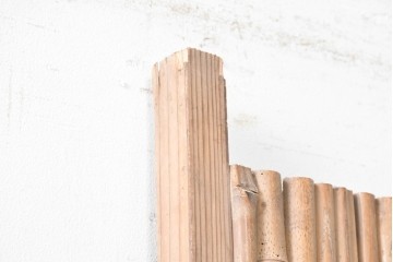 ヴィンテージ建具　昭和中期　幅狭(約67cm)　細竹の自然な表情が味わい深い竹戸1枚　(R-091389)