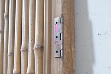 ヴィンテージ建具　昭和中期　幅狭(約67cm)　細竹の自然な表情が味わい深い竹戸1枚　(R-091389)