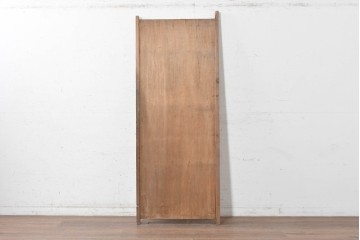 ヴィンテージ建具　昭和中期　幅狭(約67cm)　細竹の自然な表情が味わい深い竹戸1枚　(R-091389)