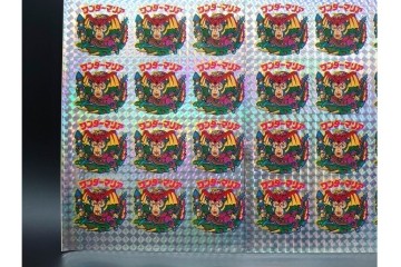 当時物　インクずれ　ビックリマン　悪魔VS天使シール　ワンダーマリア　パチ物のアンカットシート 　(R-091397)