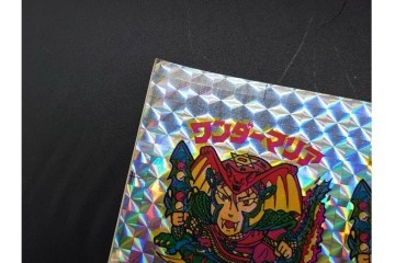 当時物　インクずれ　ビックリマン　悪魔VS天使シール　ワンダーマリア　パチ物のアンカットシート 　(R-091397)