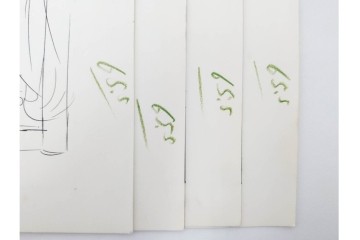 小島功　肉筆原画　漫画サンデー(6号～9号)　「コオ釈 西遊記」　漫画原稿16枚セット　(R-091398)