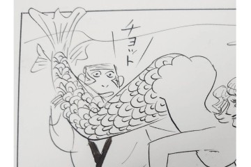 小島功　肉筆原画　漫画サンデー(6号～9号)　「コオ釈 西遊記」　漫画原稿16枚セット　(R-091398)