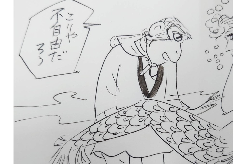 小島功　肉筆原画　漫画サンデー(6号～9号)　「コオ釈 西遊記」　漫画原稿16枚セット　(R-091398)