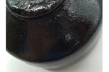 三代 佐々木昭楽　楽焼　長次郎早舟写の赤茶碗・東陽坊写の黒茶碗2点セット　共箱付き　(R-091402)