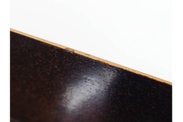 明治から大正期　時代物漆器　鶴・松竹梅蒔絵　螺鈿のきらめきが美しい総梨地の御文庫　外箱付き　(R-091411)