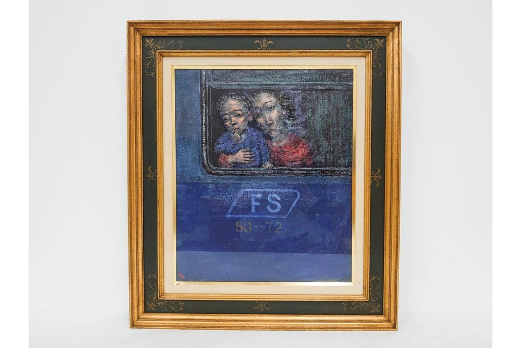 フランス アンティーク 絵画 油絵 風水 運気 西洋 骨董品 公式】アンティーク家具ラフジュ工房商品詳細ページ真作 小西保文 F8号