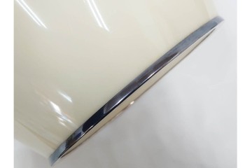 安藤七宝　高さ約37cm　牡丹が描かれた純銀縁の花瓶　(R-091427)