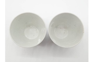 江戸期　古伊万里　染付　松竹梅文のそば猪口5点セット　(R-091433)