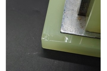 東洋時計・精工舎　ウランガラスが目を引くゼンマイ式置時計3点セット　(R-091439)