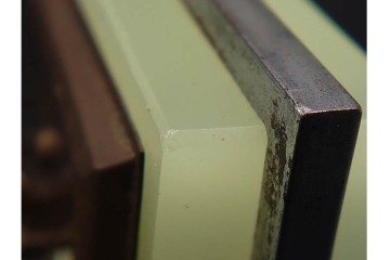 東洋時計・精工舎　ウランガラスが目を引くゼンマイ式置時計3点セット　(R-091439)