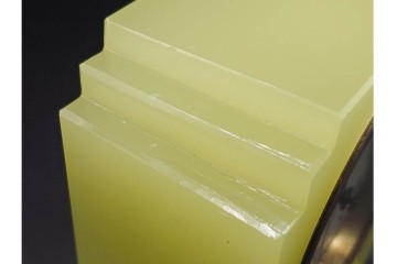 東洋時計・精工舎　ウランガラスが目を引くゼンマイ式置時計3点セット　(R-091439)