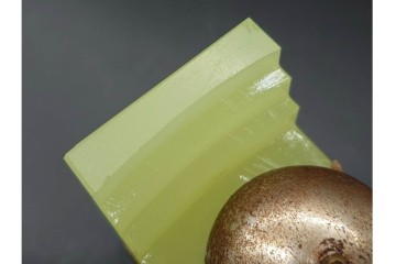 東洋時計・精工舎　ウランガラスが目を引くゼンマイ式置時計3点セット　(R-091439)