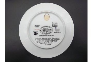 フランス　LIMOGES(リモージュ)　アンリ・ダルソー社　色鮮やかな女性の装いを描いたプレート6枚セット　(R-091441)