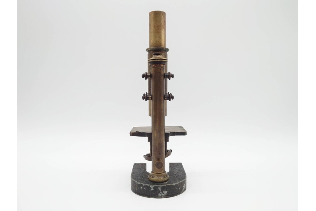 ドイツ　Ernst Leitz Wetzlar(エルンスト・ライツ)　No.9279　金色の鏡筒が印象的な顕微鏡　外箱付き　(R-091445)