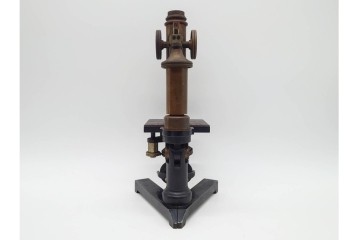ドイツ　Ernst Leitz Wetzlar(エルンスト・ライツ)　No.112638　レンズ付き顕微鏡　外箱付き　(R-091446)