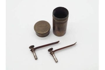 ドイツ　Ernst Leitz Wetzlar(エルンスト・ライツ)　No.112638　レンズ付き顕微鏡　外箱付き　(R-091446)