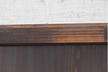アンティーク建具　明治から大正期　端正な格子が和の風情を感じさせる障子帯戸4枚セット　(R-091453)