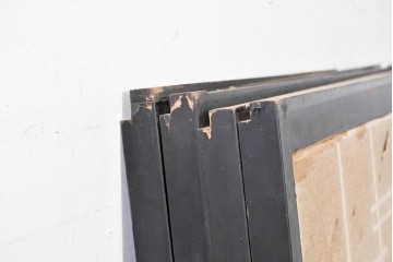 ヴィンテージ建具　昭和中期から昭和後期　幾何学的な組子が目を引く組子入り書院戸4枚セット　(R-091455)