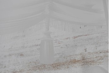 イギリスアンティーク建具　1890年から1910年頃　穏やかな風景を描いたエッチングガラス入りドア1枚　(R-091456)