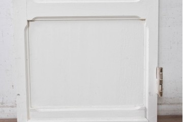 イギリスアンティーク建具　1890年から1910年頃　穏やかな風景を描いたエッチングガラス入りドア1枚　(R-091456)