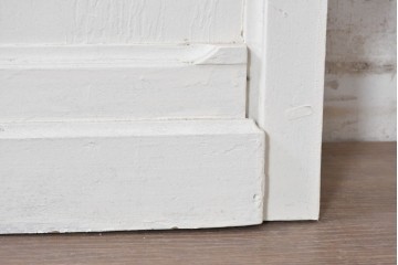 イギリスアンティーク建具　1890年から1910年頃　穏やかな風景を描いたエッチングガラス入りドア1枚　(R-091456)