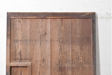 アンティーク建具　明治から大正期　素朴な木の表情を楽しめる蔵戸1枚　(R-091461)