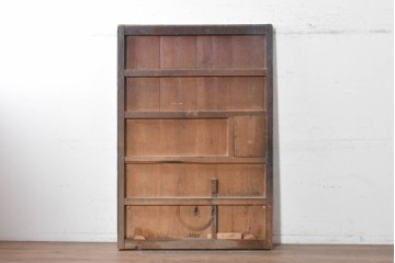 アンティーク建具　明治から大正期　素朴な木の表情を楽しめる蔵戸1枚　(R-091461)