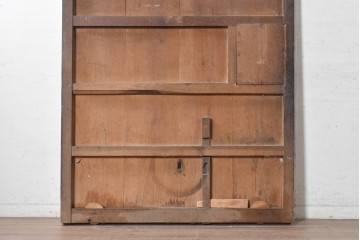 アンティーク建具　明治から大正期　素朴な木の表情を楽しめる蔵戸1枚　(R-091461)