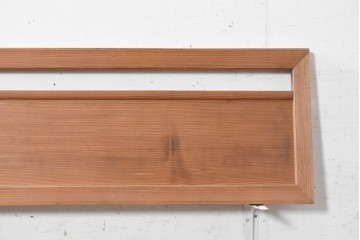 アンティーク建具　昭和初期から昭和中期　木目を活かした素朴な欄間2枚セット　(R-091465)